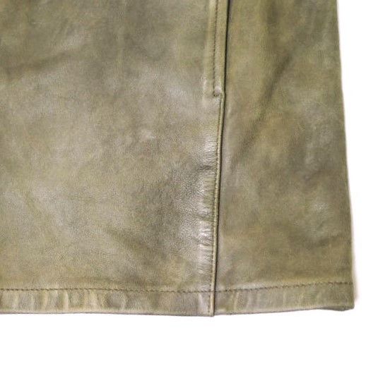 Ralph Lauren Ralph Lauren RRL Hand-Distressed Leather Overshirt Leather Outerwear MNRRWOV16820343 Size ONE SIZE - 8 Thumbnail