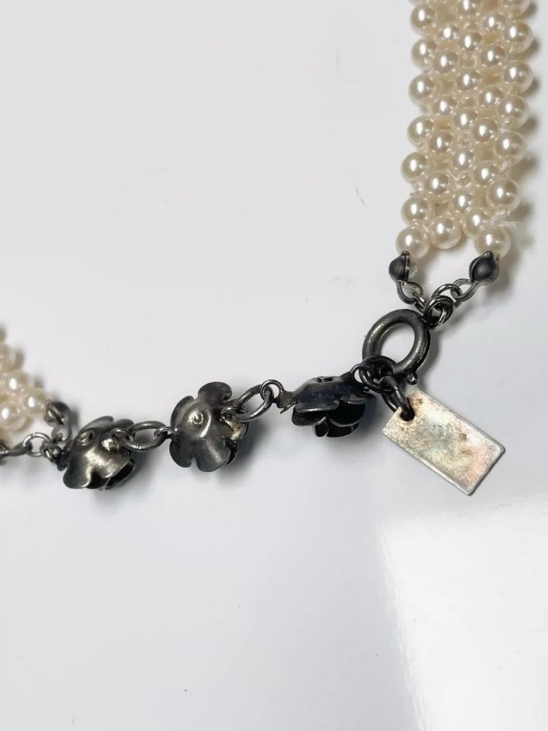 Kenzo Kenzo 80s Rose Pearl Choker Necklace- DMC Size ONE SIZE - 4 Thumbnail