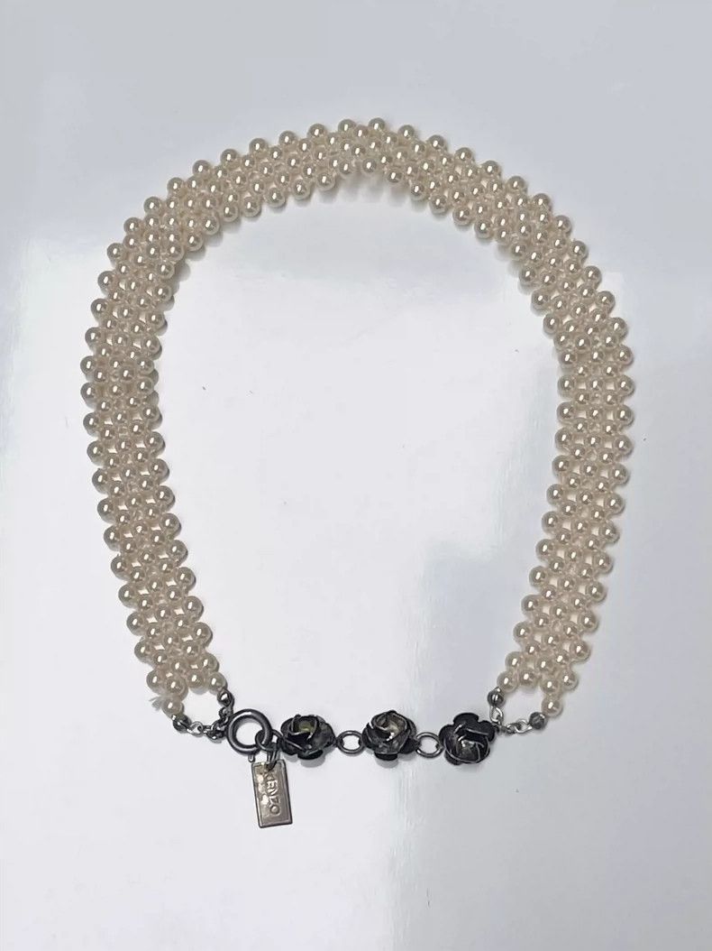 Kenzo Kenzo 80s Rose Pearl Choker Necklace- DMC Size ONE SIZE - 2 Thumbnail