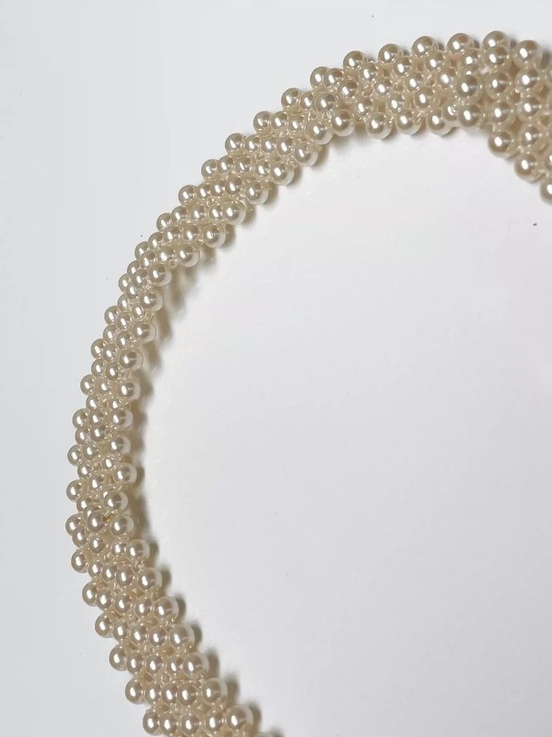 Kenzo Kenzo 80s Rose Pearl Choker Necklace- DMC Size ONE SIZE - 8 Thumbnail