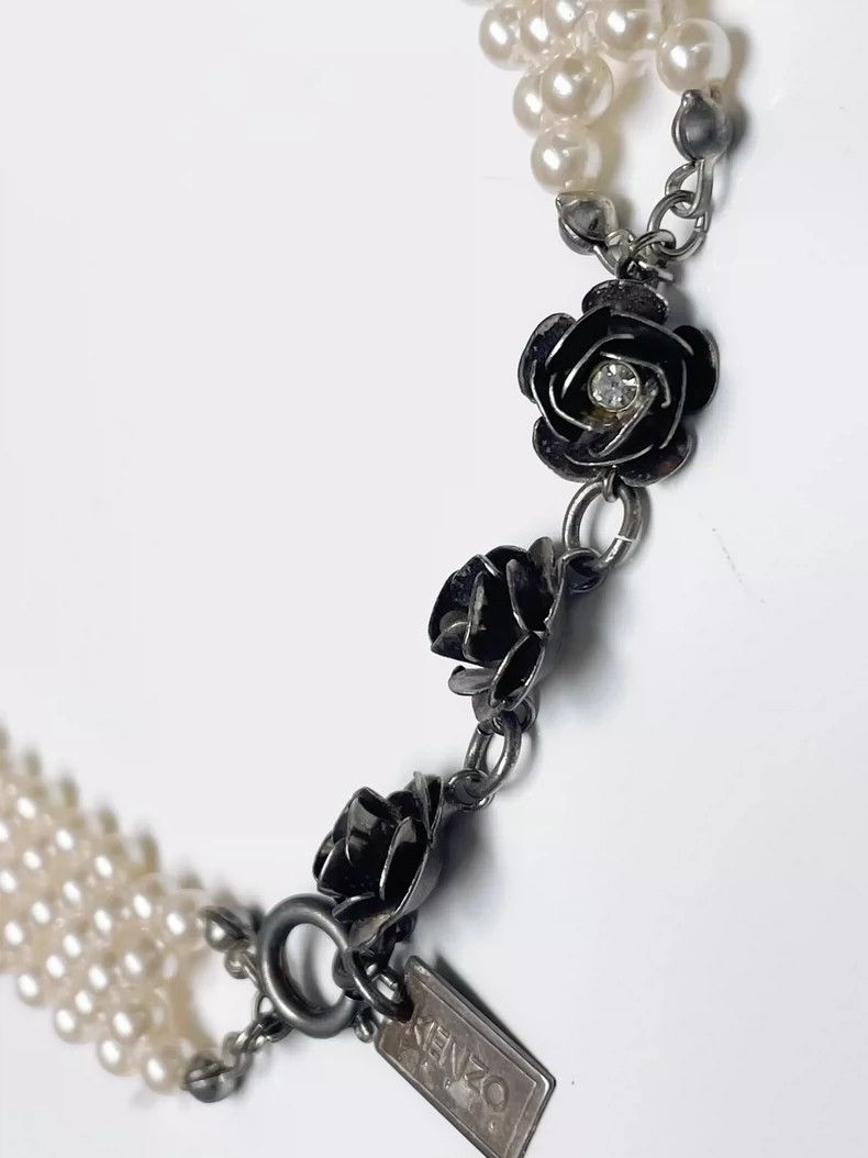 Kenzo Kenzo 80s Rose Pearl Choker Necklace- DMC Size ONE SIZE - 5 Thumbnail