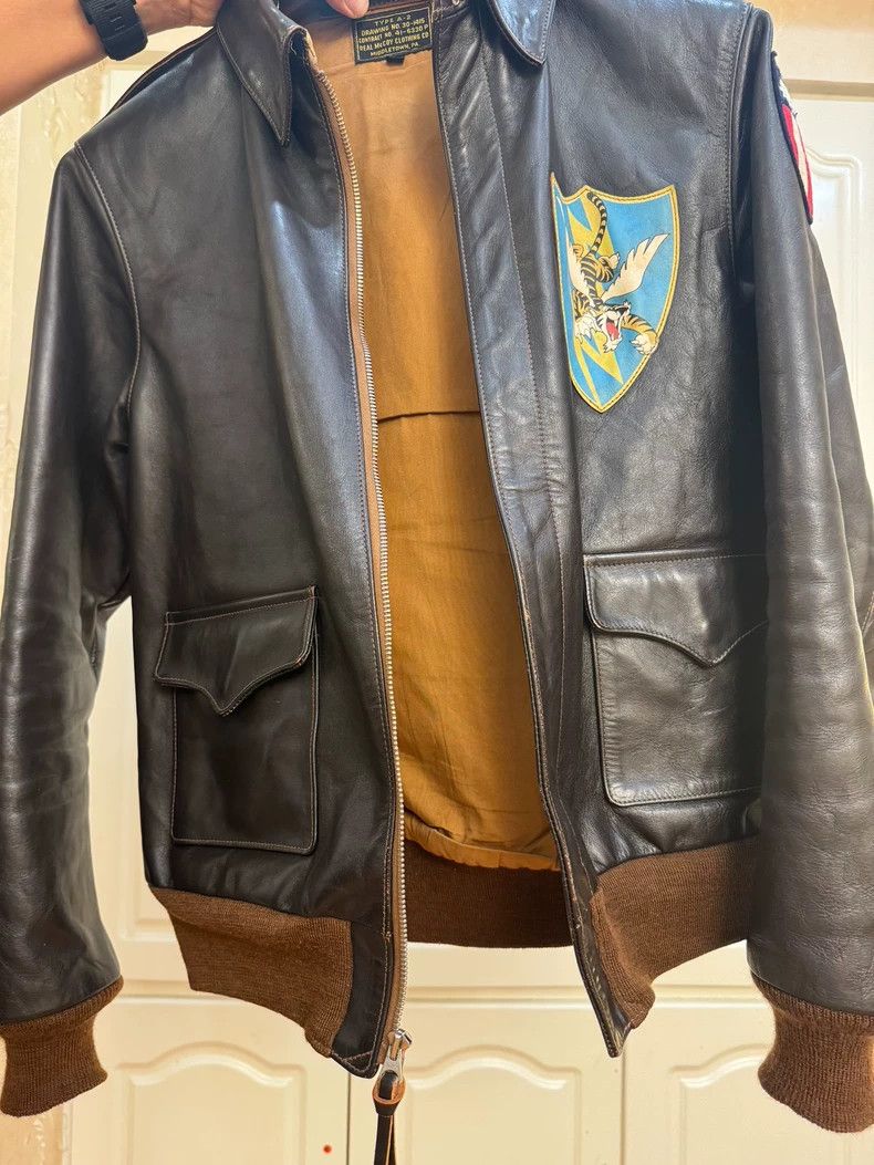 The Real McCoy's The Real McCoys A2 Pilot Jacket Size 42- DMC Size US L / EU 52-54 / 3 - 8 Thumbnail