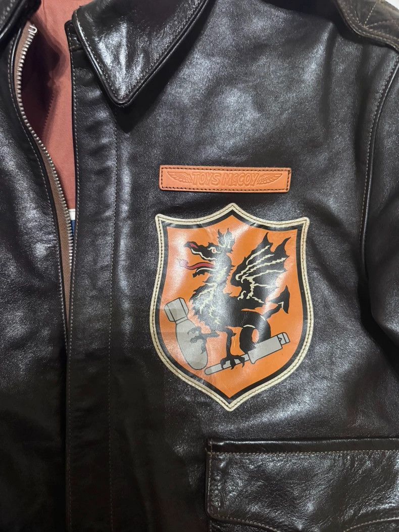 The Real McCoy's Mighty Eighth Leather Jacket with Graphics- DMC Size US M / EU 48-50 / 2 - 4 Thumbnail