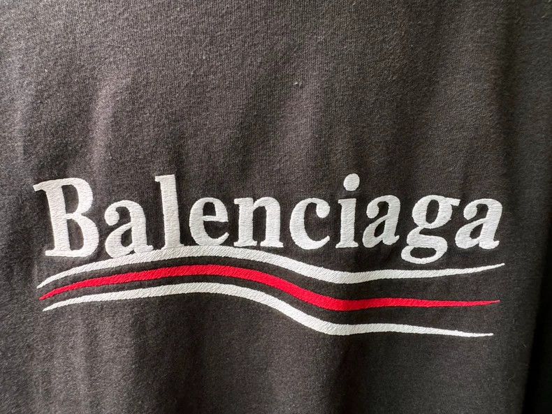 Balenciaga Balenciaga Embroidered Destroyed Short Sleeve Shirt- DMC Size US S / EU 44-46 / 1 - 3 Thumbnail