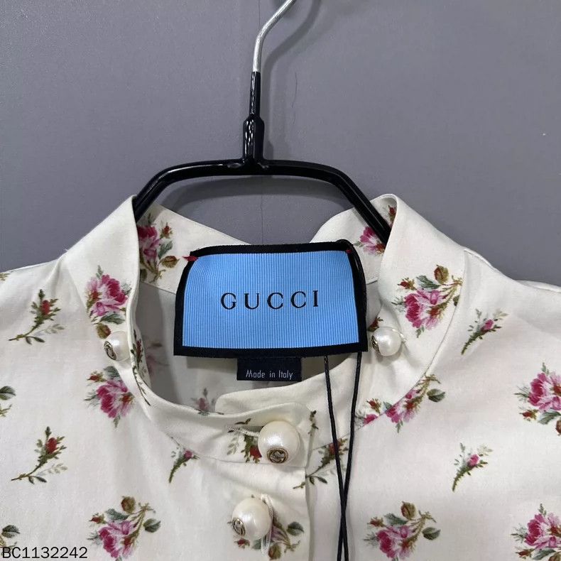 Gucci Cherry Printed Dress with Bow Detail- DMC Size US 36 / EU 52 - 6 Thumbnail