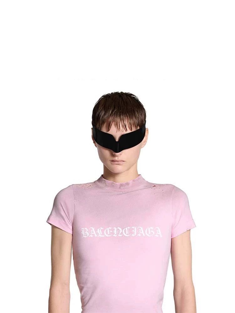 Balenciaga BALENCIAGA Summer Gothic Type T-Shirt- DMC Size US M / EU 48-50 / 2 - 8 Thumbnail