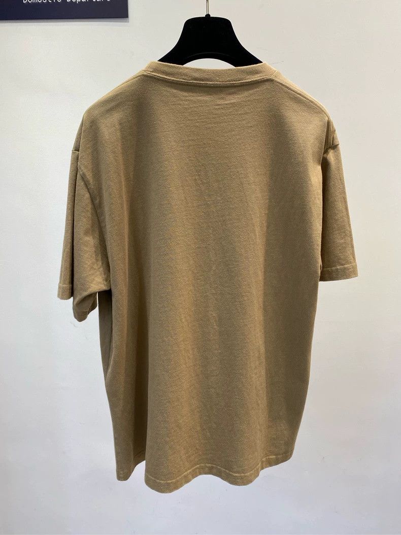 Balenciaga Balenciaga Khaki Short Sleeve T-Shirt- DMC Size US S / EU 44-46 / 1 - 5 Thumbnail