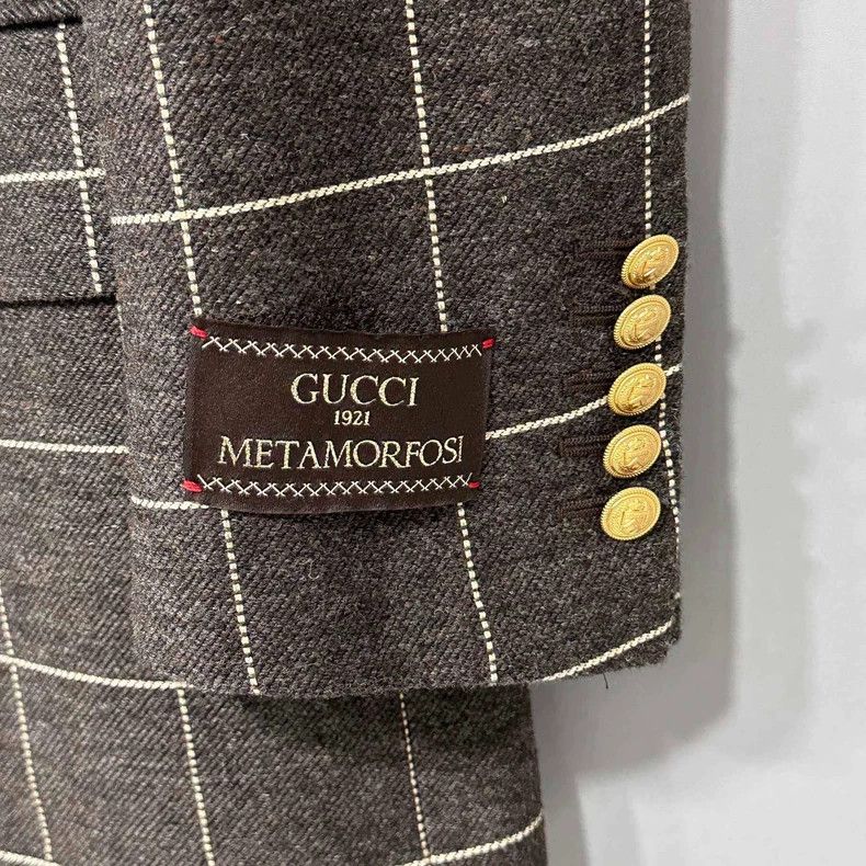 Gucci Gucci Check Wool Suit Jacket for Men- DMC Size US M / EU 48-50 / 2 - 4 Thumbnail