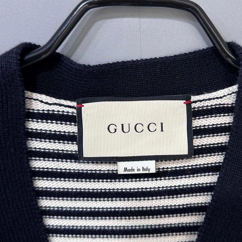Gucci Gucci Knit Cardigan with Striped Design- DMC Size US XS / EU 42 / 0 - 4 Thumbnail
