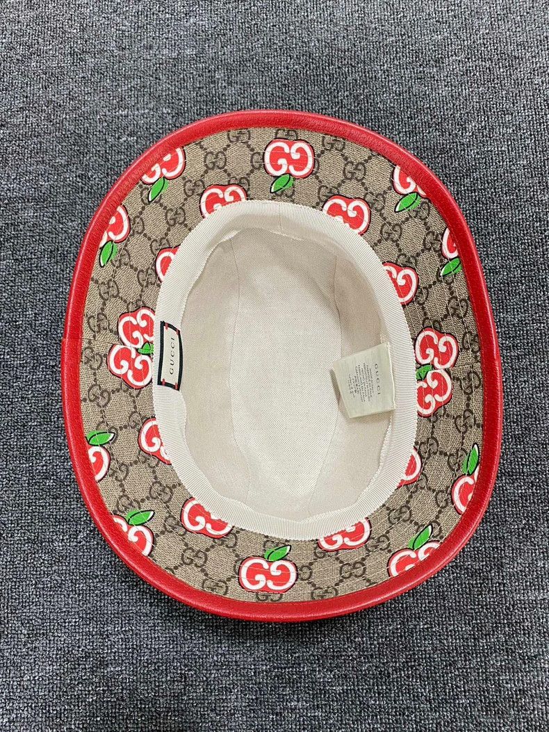 Gucci Gucci Cherry Logo Bucket Hat- DMC Size ONE SIZE - 4 Thumbnail
