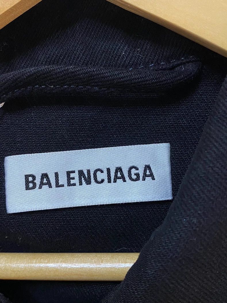 Balenciaga Balenciaga Black Denim Jacket Size 34- DMC Size US L / EU 52-54 / 3 - 3 Thumbnail