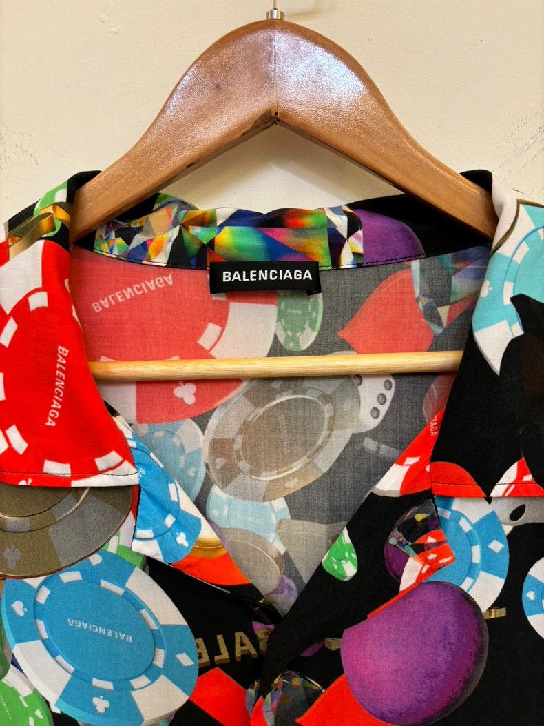 Balenciaga Balenciaga Casino Shirt with Colorful Print- DMC Size US M / EU 48-50 / 2 - 2 Thumbnail