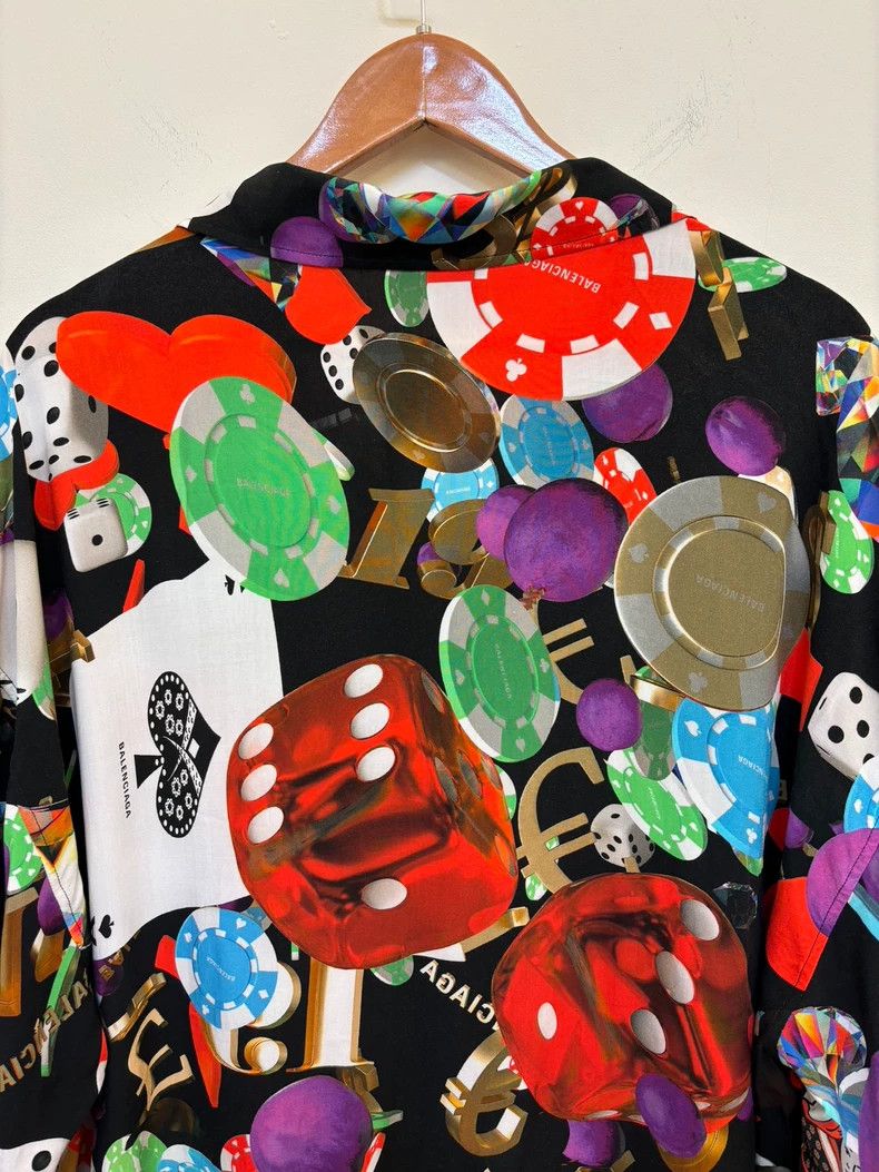 Balenciaga Balenciaga Casino Shirt with Colorful Print- DMC Size US M / EU 48-50 / 2 - 9 Thumbnail
