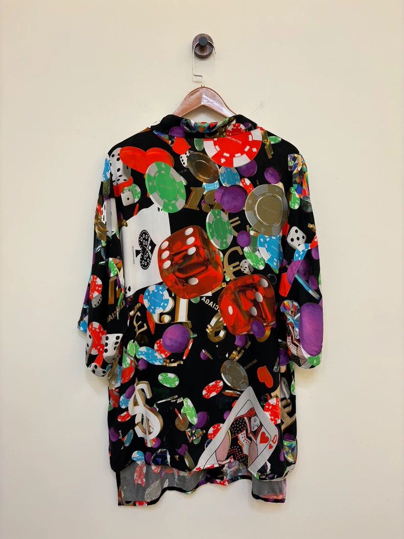 Balenciaga Balenciaga Casino Shirt with Colorful Print- DMC Size US M / EU 48-50 / 2 - 8 Thumbnail
