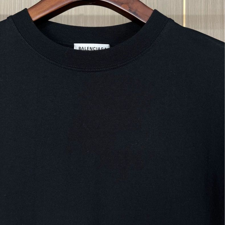 Balenciaga Balenciaga Black Short Sleeve Logo T-Shirt- DMC Size US S / EU 44-46 / 1 - 3 Thumbnail