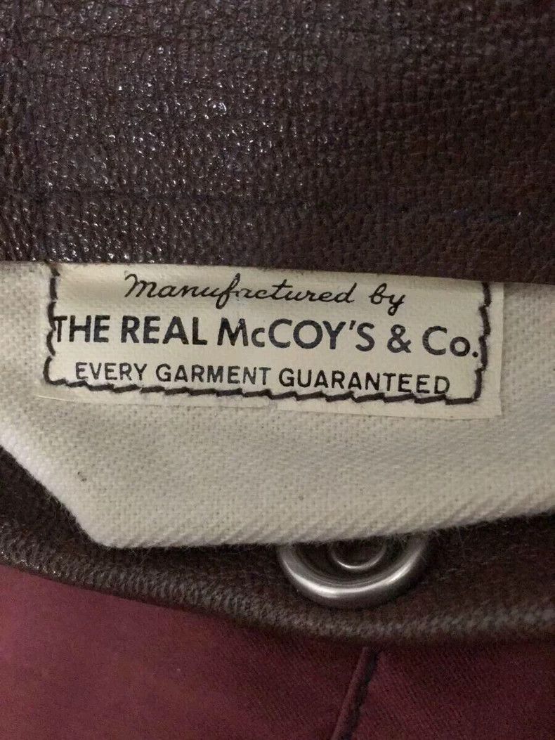 The Real McCoy's Brown Fur Collar Bomber Jacket Rare Edition- DMC Size US M / EU 48-50 / 2 - 4 Thumbnail
