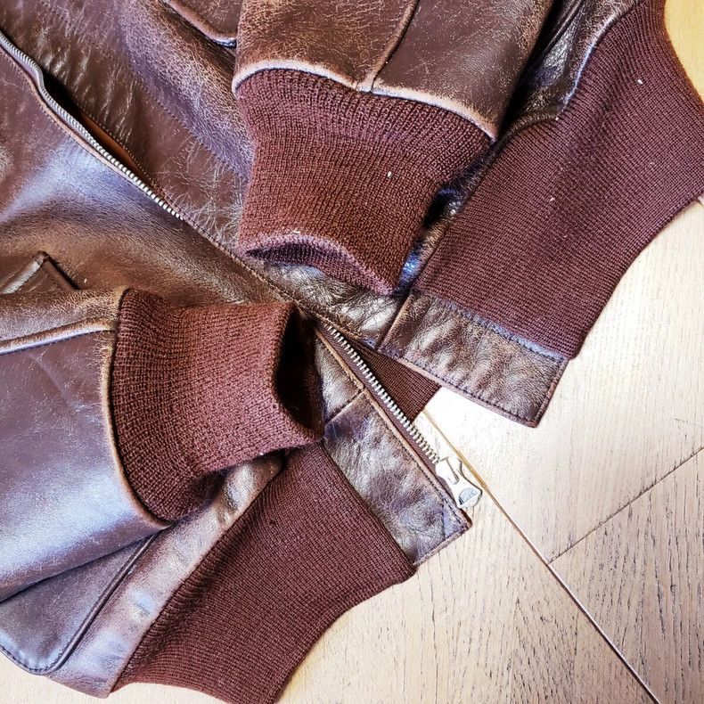 The Real McCoy's THE REALMcCOY'S A2 Leather Jacket Size 38- DMC Size US M / EU 48-50 / 2 - 8 Thumbnail
