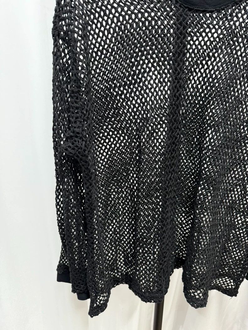 Dries Van Noten Black Mesh Long Sleeve Top by Dries van Noten- DMC Size US L / EU 52-54 / 3 - 3 Thumbnail