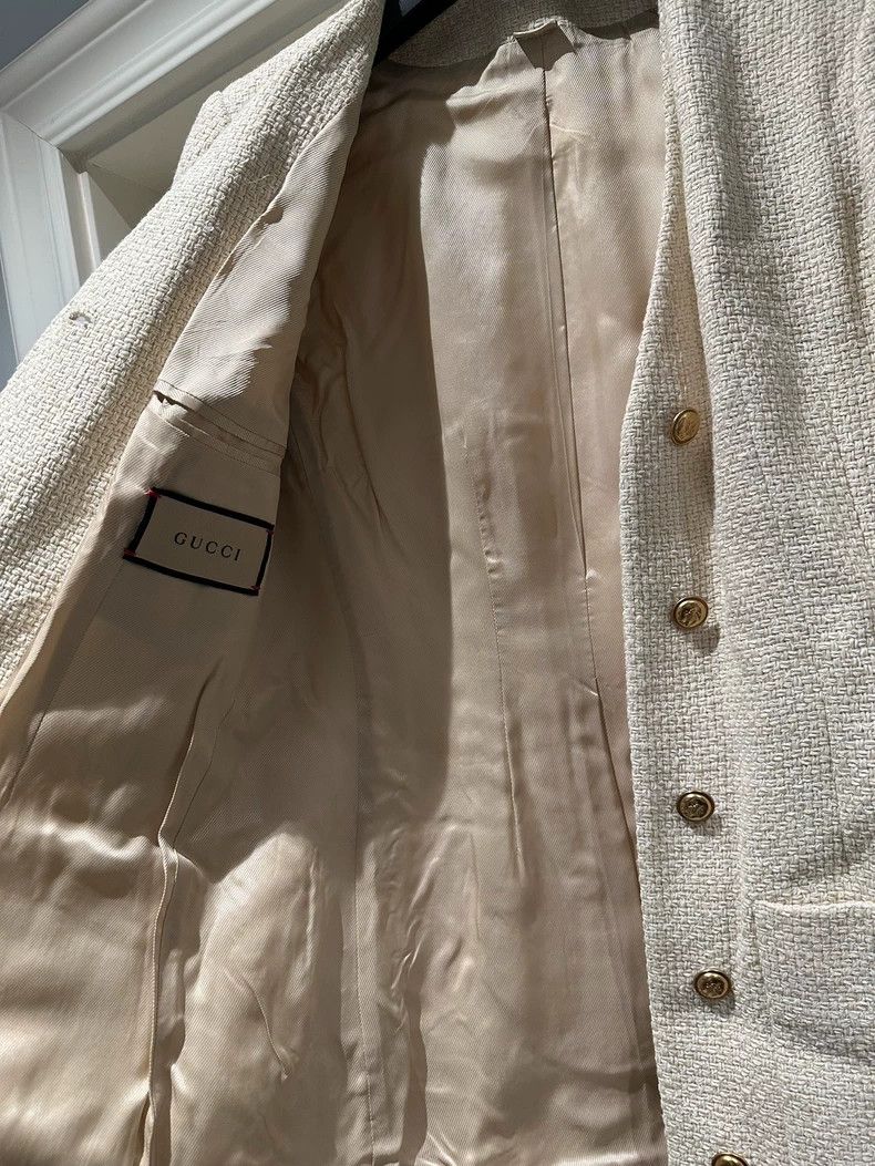 Gucci Gucci V-Neck Cardigan Jacket in White- DMC Size US M / EU 48-50 / 2 - 6 Thumbnail