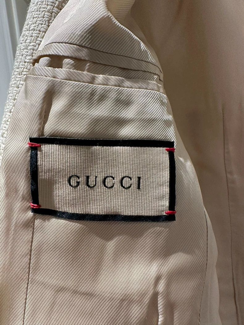 Gucci Gucci V-Neck Cardigan Jacket in White- DMC Size US M / EU 48-50 / 2 - 7 Thumbnail