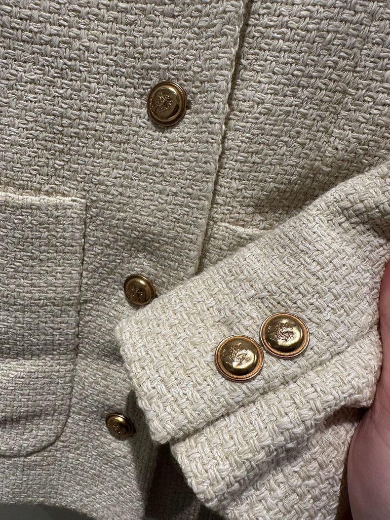 Gucci Gucci V-Neck Cardigan Jacket in White- DMC Size US M / EU 48-50 / 2 - 4 Thumbnail