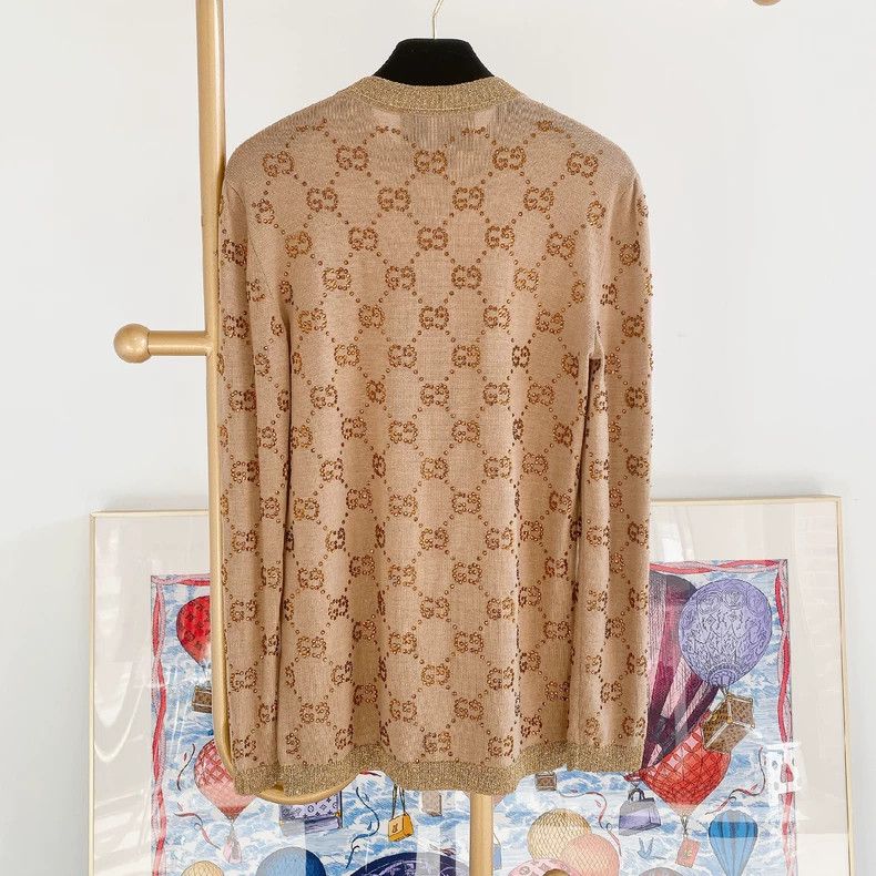 Gucci Gucci Wool Knit Sweater with Logo Pattern- DMC Size US XS / EU 42 / 0 - 2 Thumbnail
