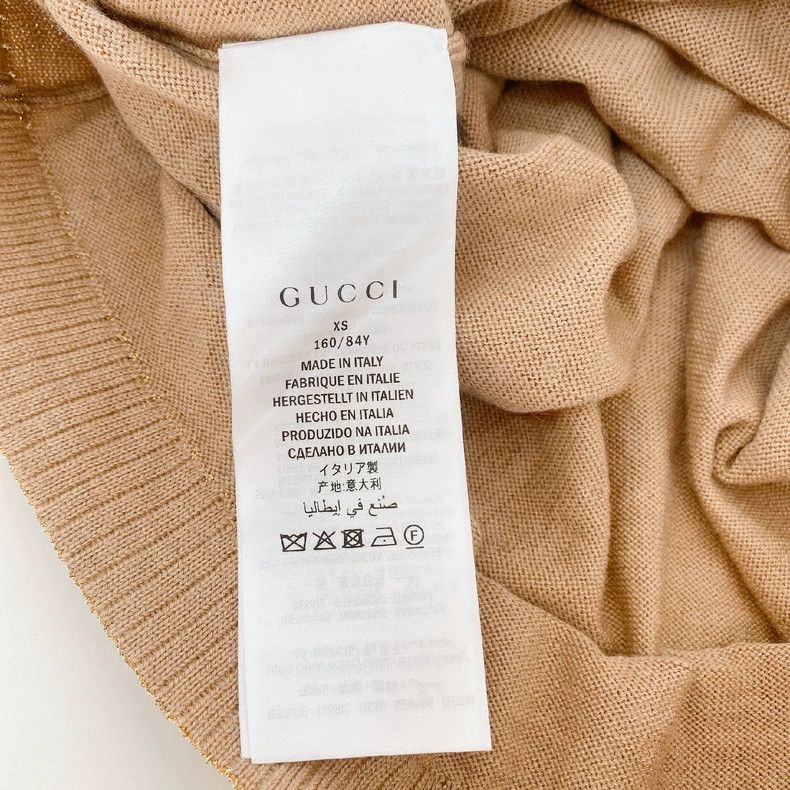 Gucci Gucci Wool Knit Sweater with Logo Pattern- DMC Size US XS / EU 42 / 0 - 6 Thumbnail