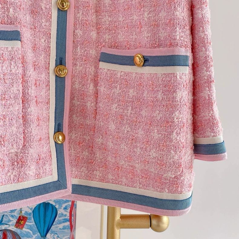 Gucci Pink Woven Jacket Size 40- DMC Size US M / EU 48-50 / 2 - 4 Thumbnail
