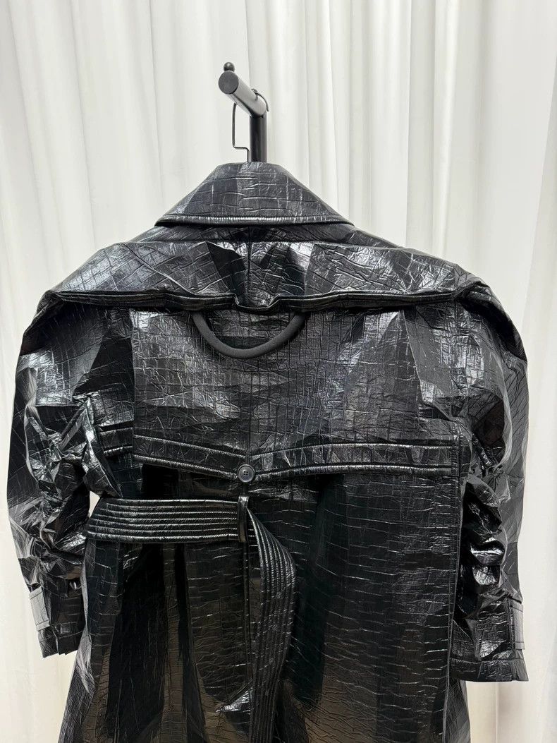 Walter Van Beirendonck Walter Van Beirendonck Oversized Black Raincoat- DMC Size US L / EU 52-54 / 3 - 5 Thumbnail