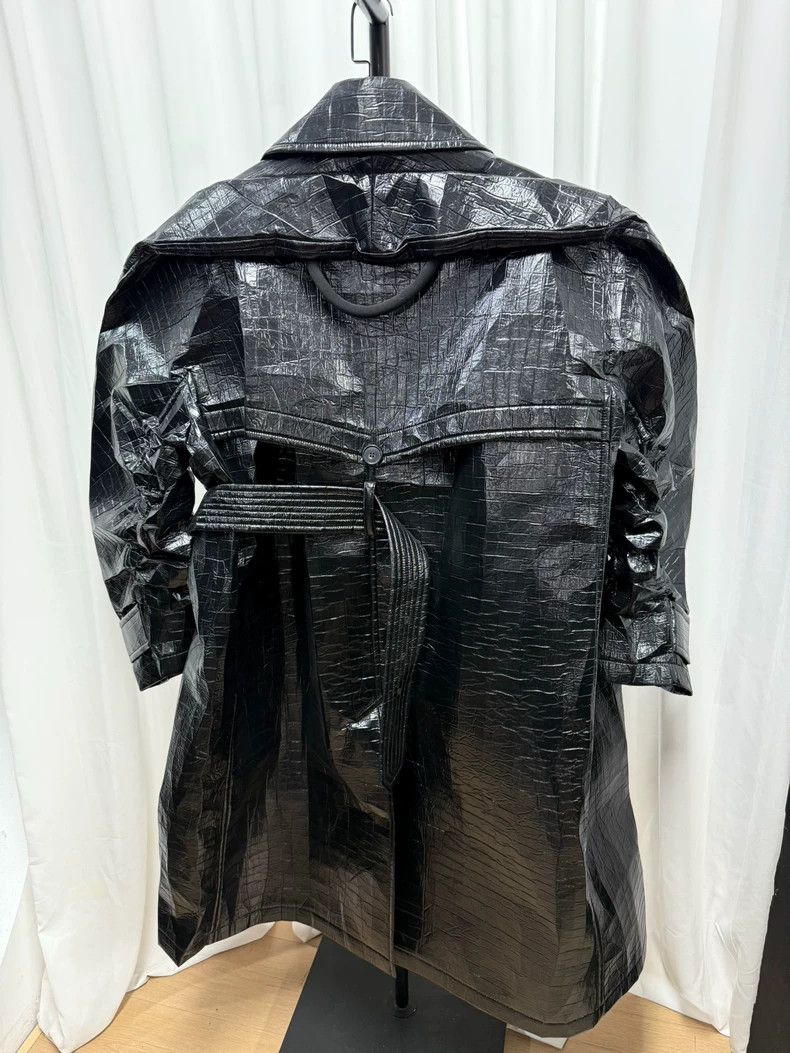 Walter Van Beirendonck Walter Van Beirendonck Oversized Black Raincoat- DMC Size US L / EU 52-54 / 3 - 4 Thumbnail
