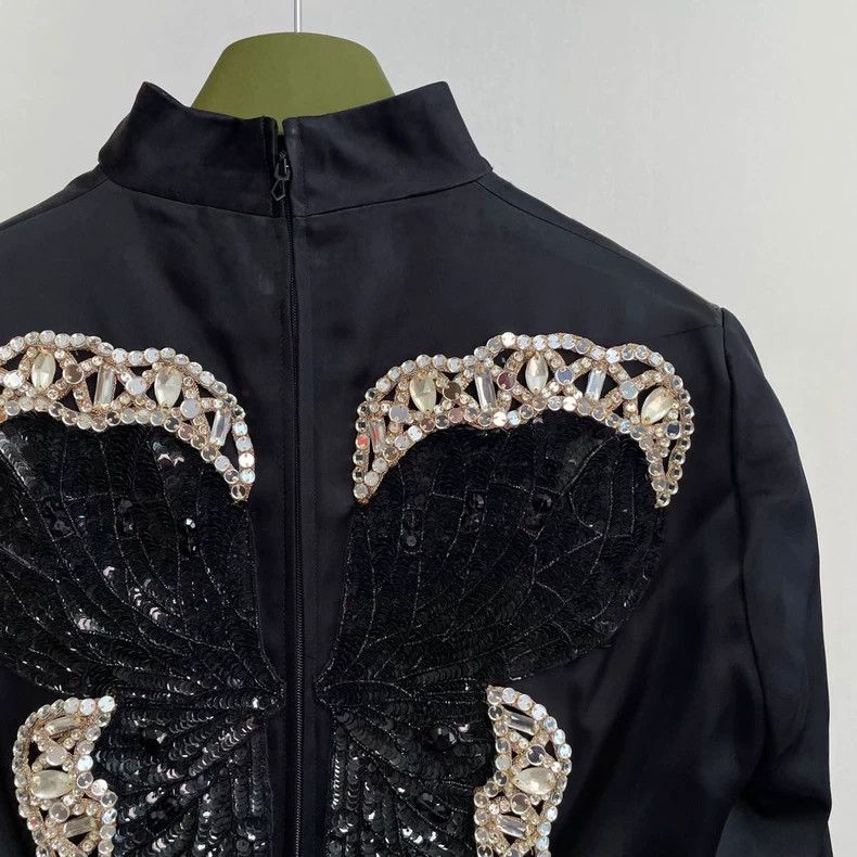 Gucci Gucci Embroidered Bow Dress with Glossy Finish- DMC Size US M / EU 48-50 / 2 - 4 Thumbnail