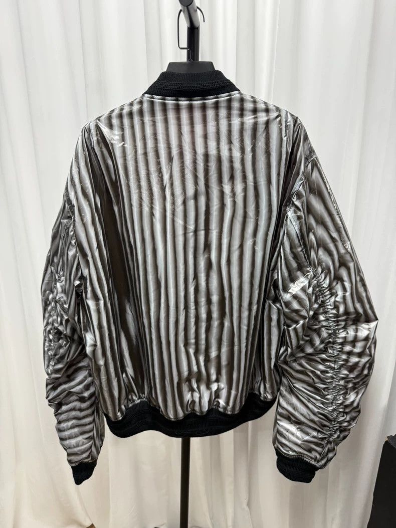Walter Van Beirendonck Walter Van Beirendonck 3D Striped Bomber Jacket- DMC Size US L / EU 52-54 / 3 - 6 Thumbnail