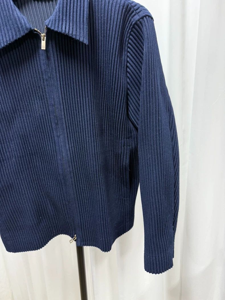 Homme Plisse Issey Miyake Issey Miyake Homme Plisse Wool Striped Jacket- DMC Size US L / EU 52-54 / 3 - 3 Thumbnail