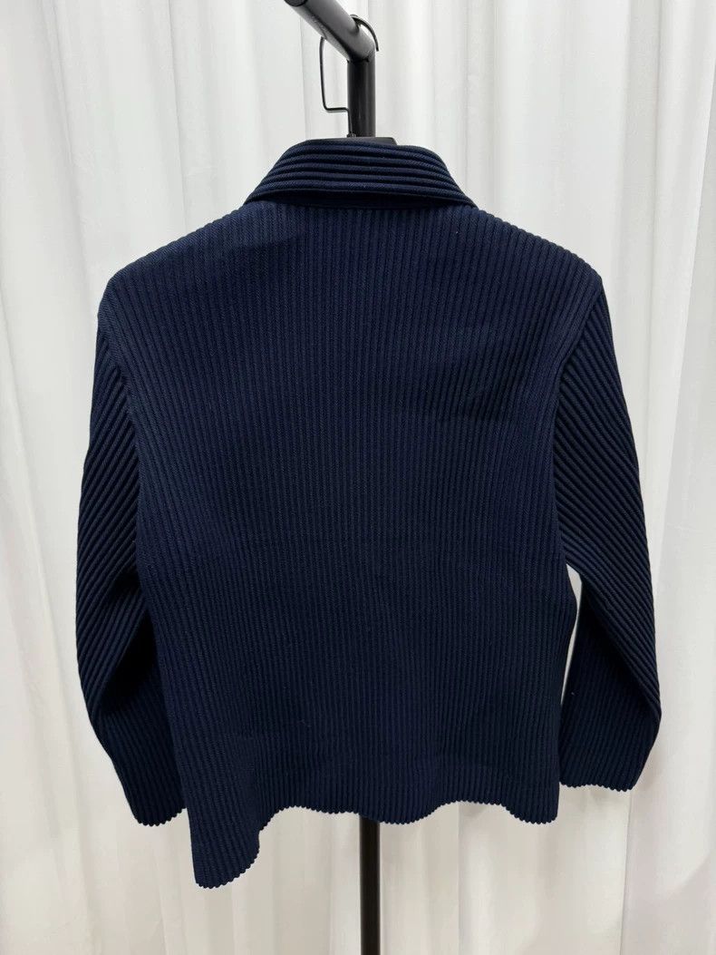 Homme Plisse Issey Miyake Issey Miyake Homme Plisse Wool Striped Jacket- DMC Size US L / EU 52-54 / 3 - 6 Thumbnail