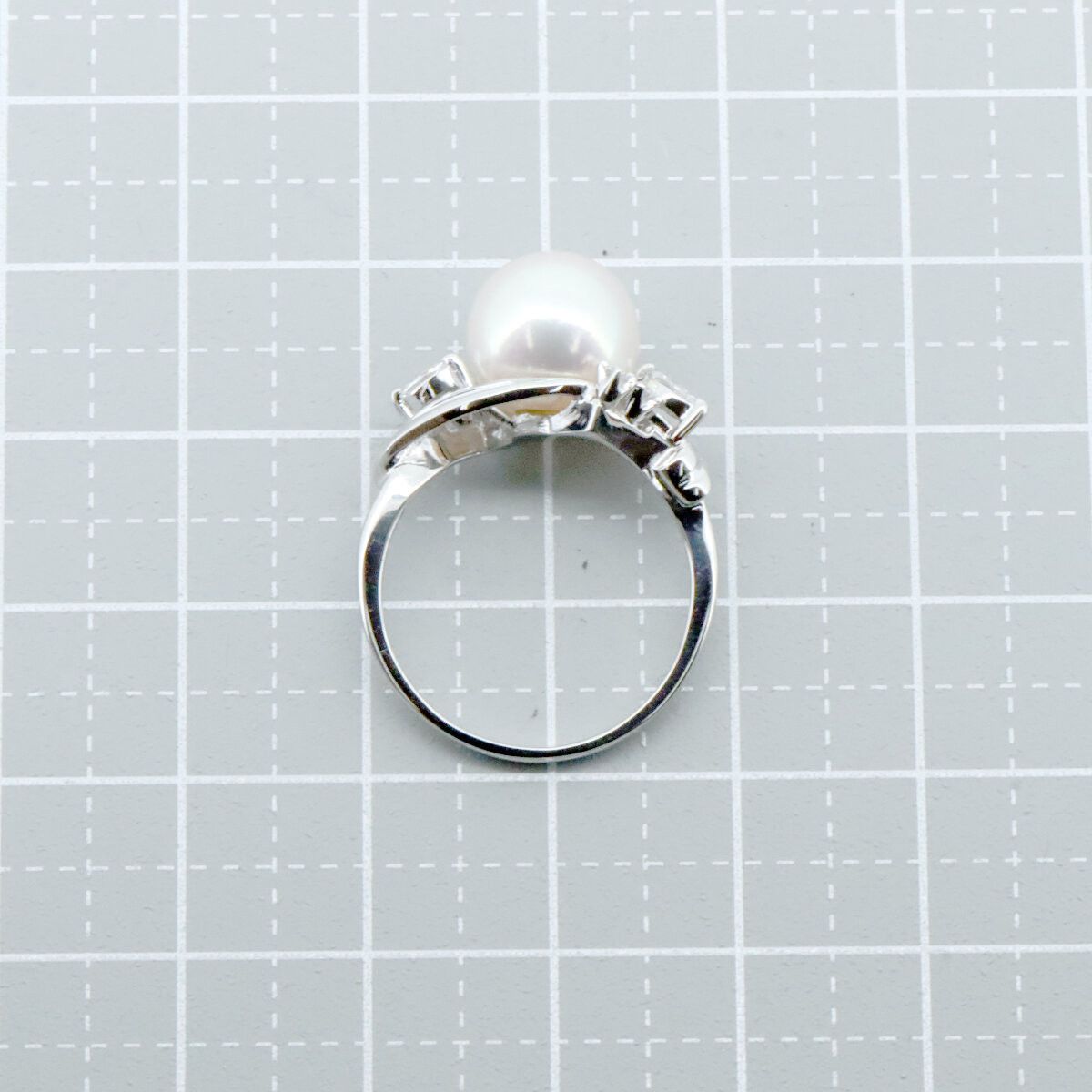 Mikimoto Mikimoto Mikimoto Pearl Pt950 Diamond Ring Metal Ring Size ONE SIZE - 5 Thumbnail