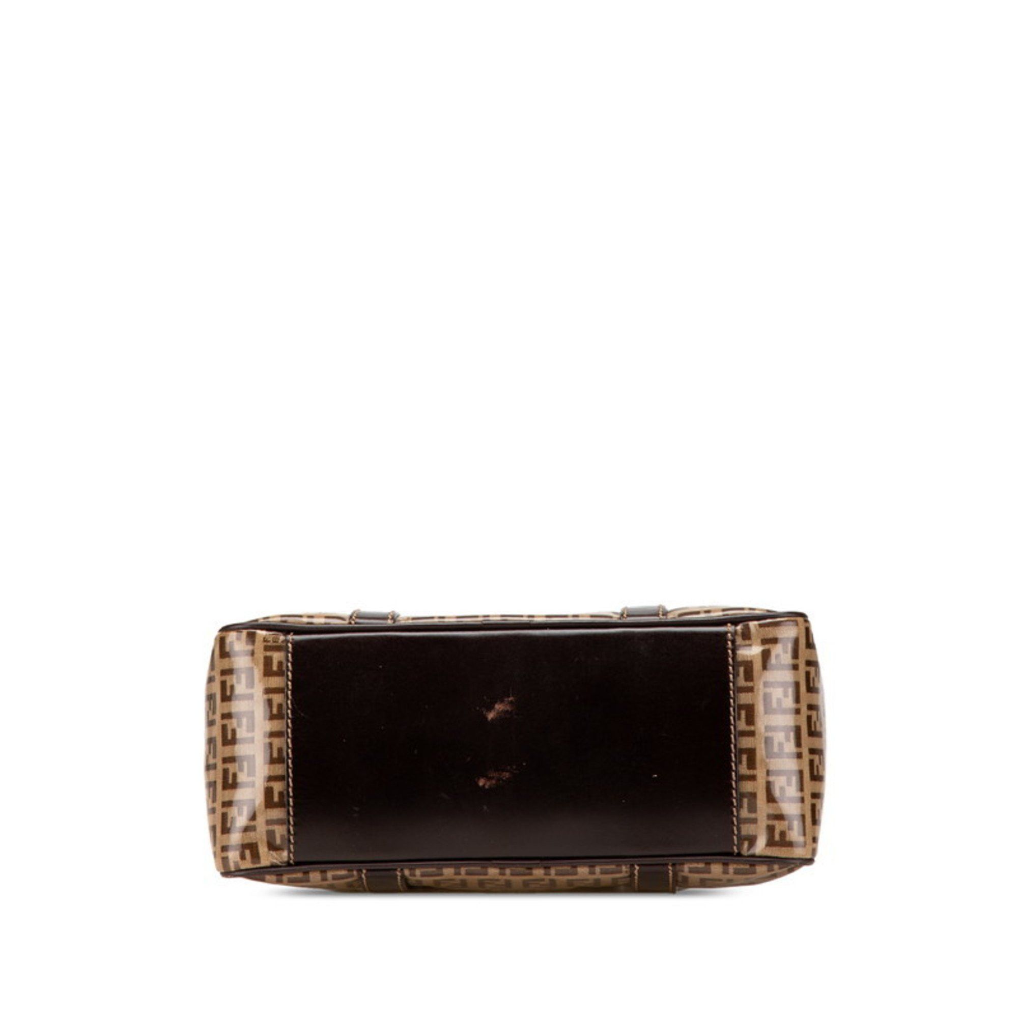 Fendi FENDI Zucchino Handbag 16427 Brown Patent Canvas Women's Size ONE SIZE - 3 Thumbnail