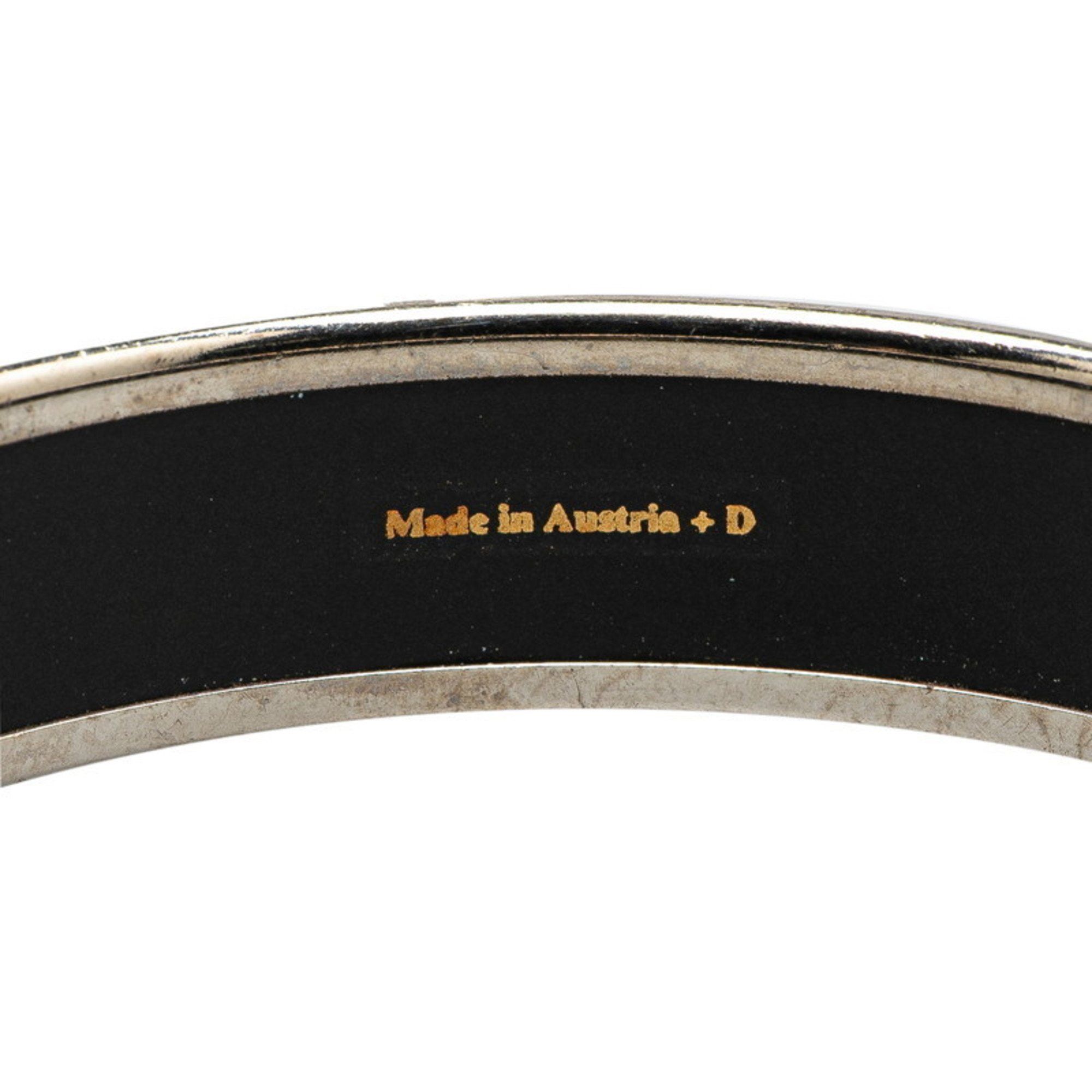 Hermes Hermes enamel bangle silver black metal women's HERMES Size ONE SIZE - 5 Thumbnail