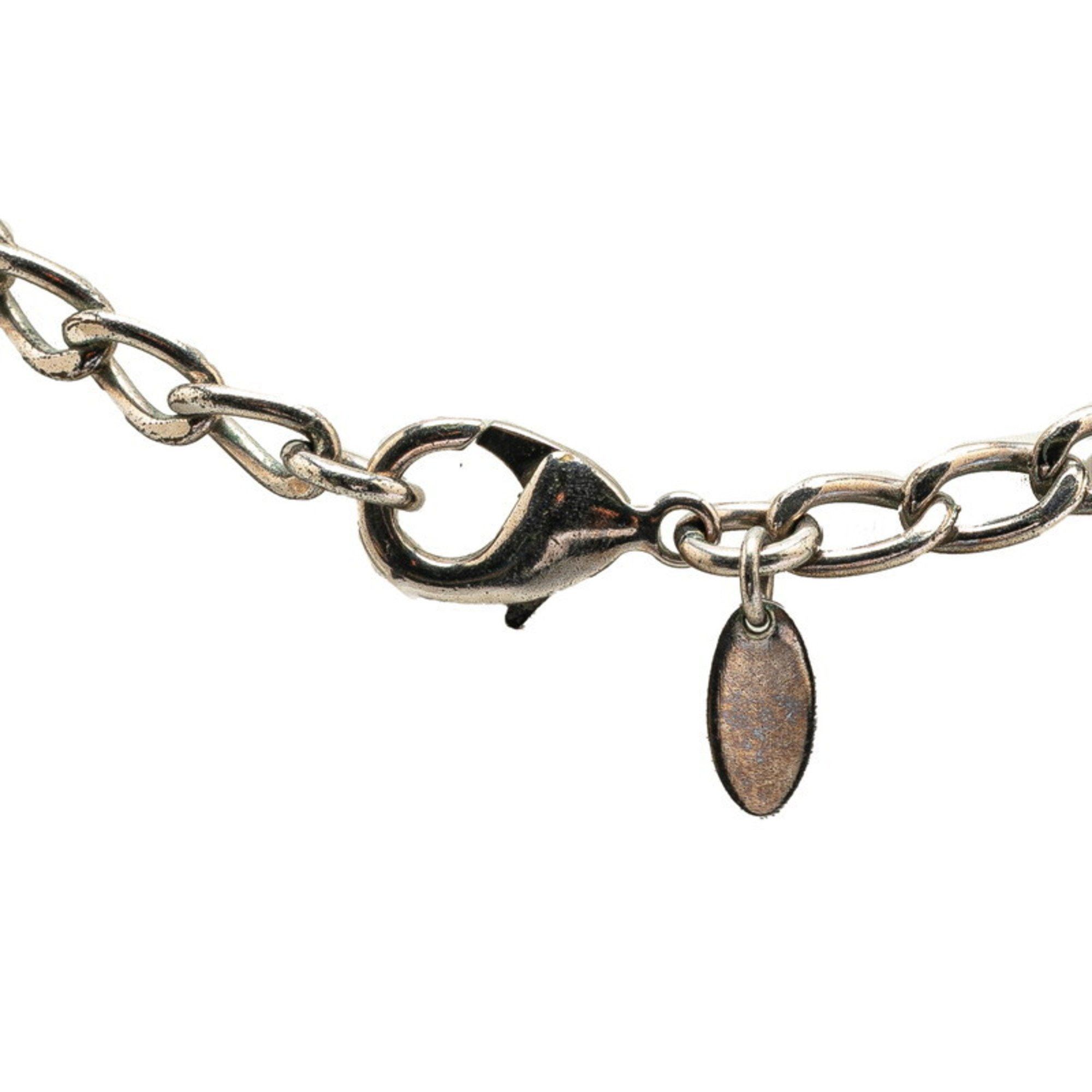 Chanel Chanel Coco Mark Camellia Necklace Silver White Metal Women's CHANEL Size ONE SIZE - 3 Thumbnail