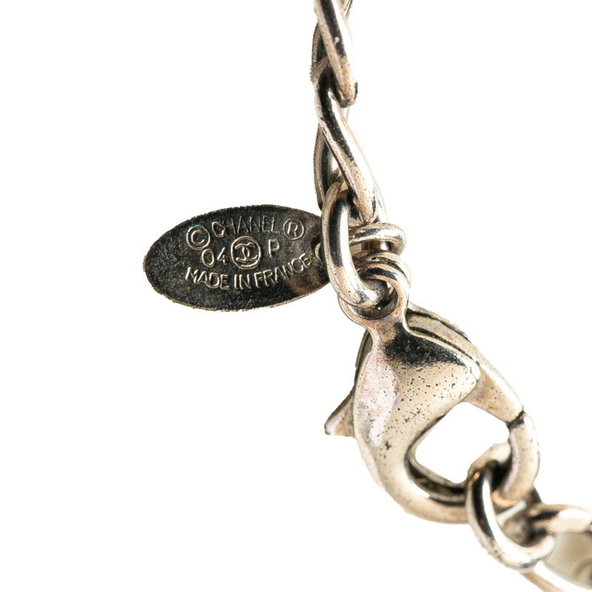 Chanel Chanel Coco Mark Camellia Necklace Silver White Metal Women's CHANEL Size ONE SIZE - 4 Thumbnail
