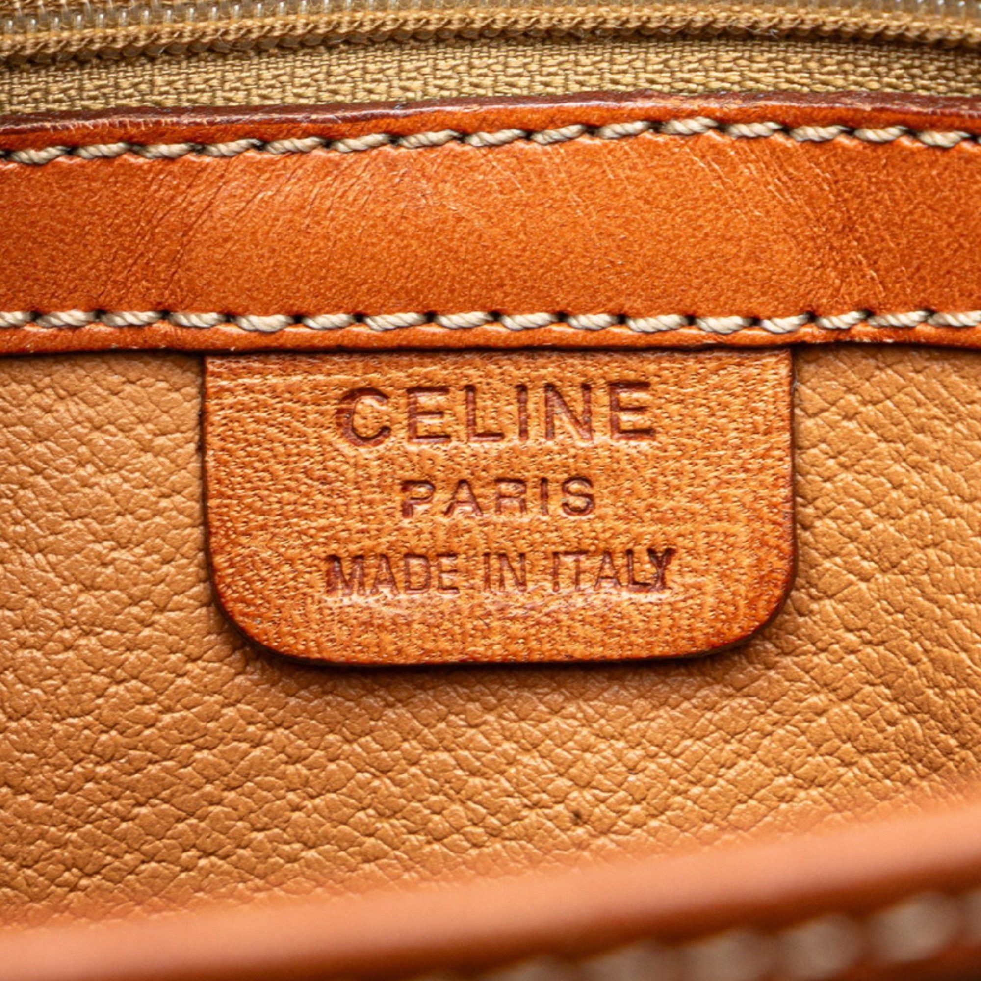 Celine Celine Macadam Handbag Shoulder Bag Brown PVC Leather Women's CELINE Size ONE SIZE - 8 Thumbnail
