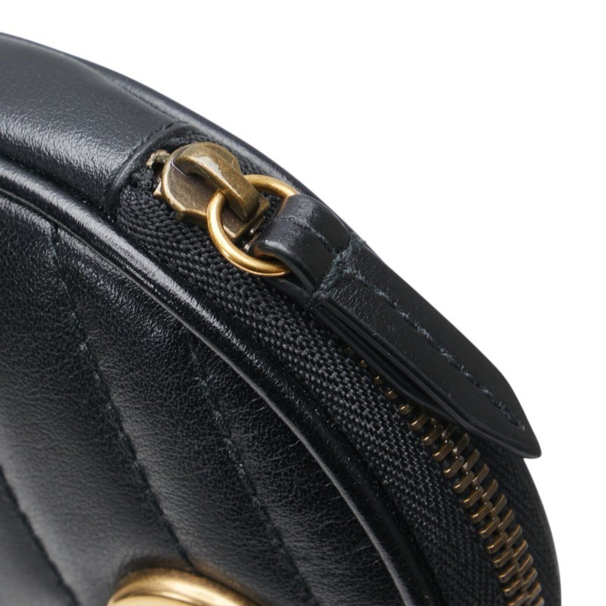 Gucci Gucci GG Marmont Heart Coin Case 575160 Black Leather Women's GUCCI Size ONE SIZE - 6 Thumbnail