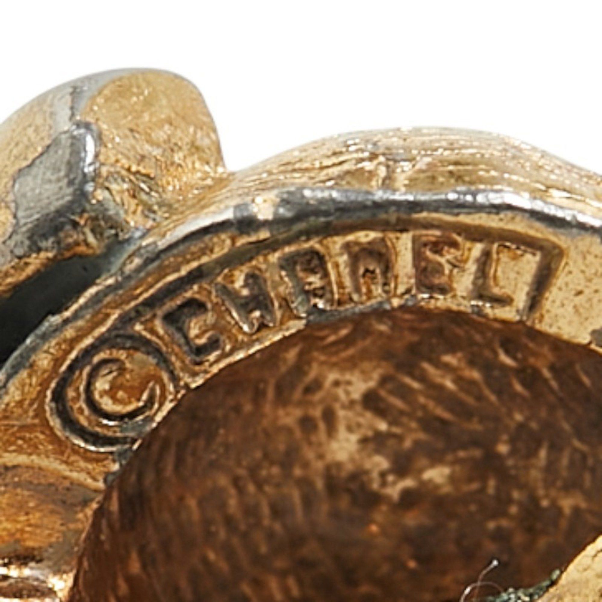 Chanel Chanel Coco Mark Earrings Gold Plated Women's CHANEL Size ONE SIZE - 4 Thumbnail