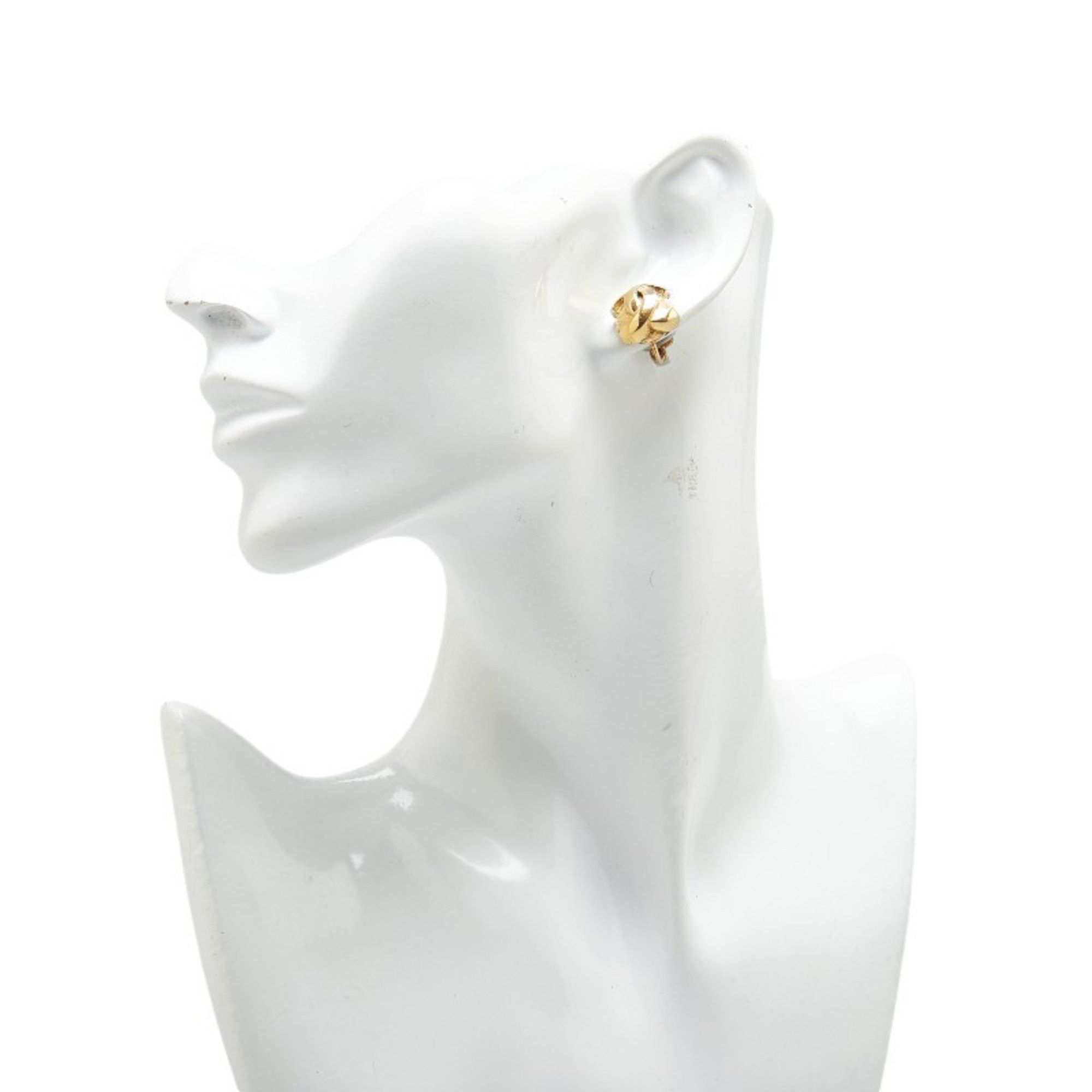 Chanel Chanel Coco Mark Earrings Gold Plated Women's CHANEL Size ONE SIZE - 5 Thumbnail