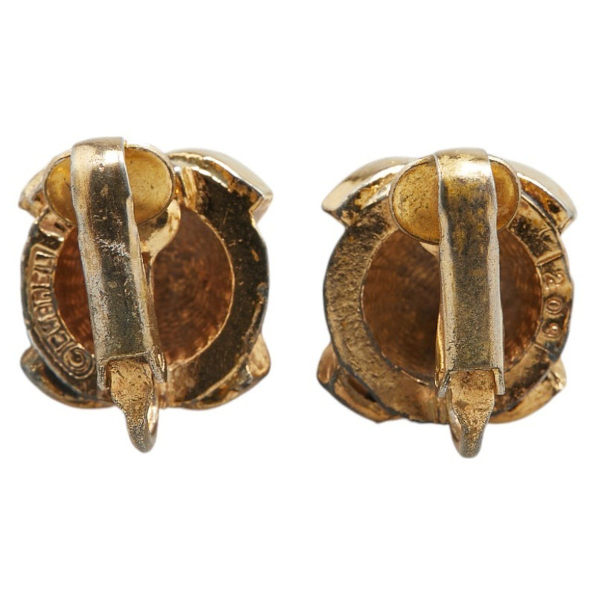 Chanel Chanel Coco Mark Earrings Gold Plated Women's CHANEL Size ONE SIZE - 3 Thumbnail