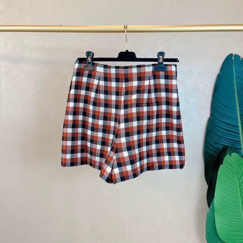Dior Dior Plaid Shorts Size 38- DMC Size US 38 / EU 54 - 3 Thumbnail