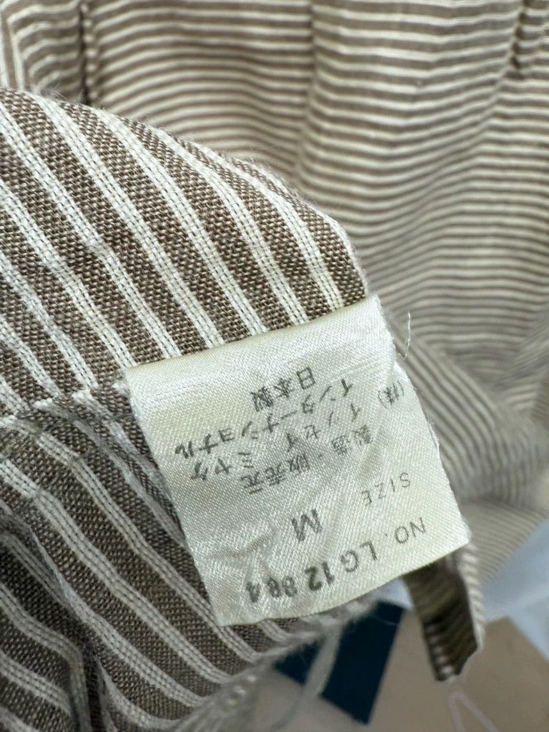 Issey Miyake Issey Miyake Striped Linen Shirt with Wooden Buttons- DMC Size US M / EU 48-50 / 2 - 8 Thumbnail