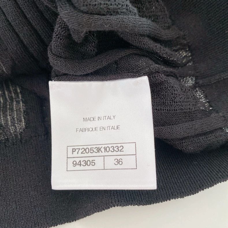 Chanel Chanel Black Off-Shoulder Top with Ruffles- DMC Size US S / EU 44-46 / 1 - 6 Thumbnail