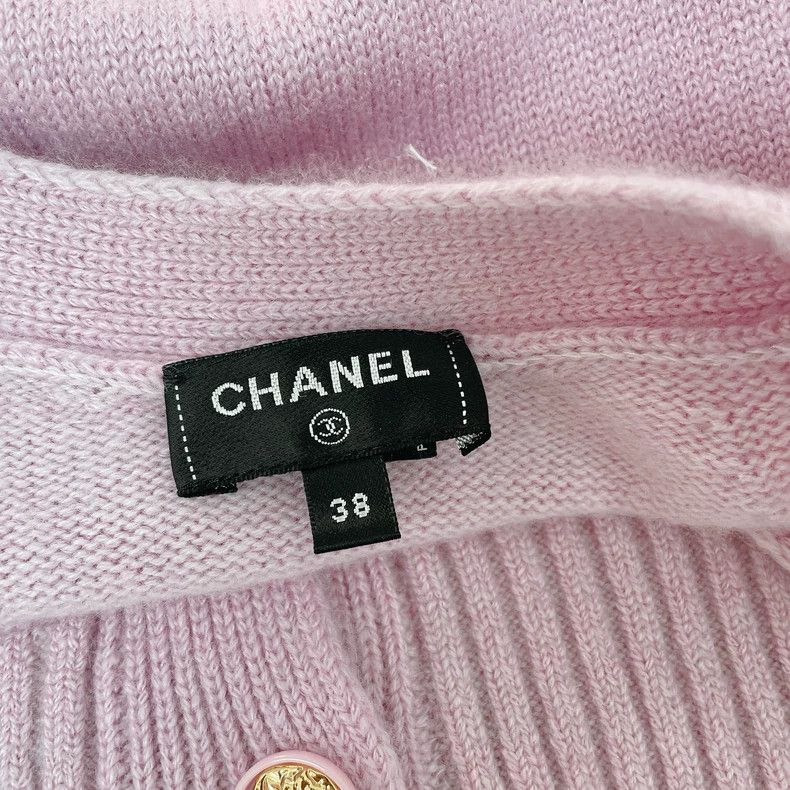 Chanel Chanel Light Purple Knitted Dress with Pockets- DMC Size US 38 / EU 54 - 5 Thumbnail