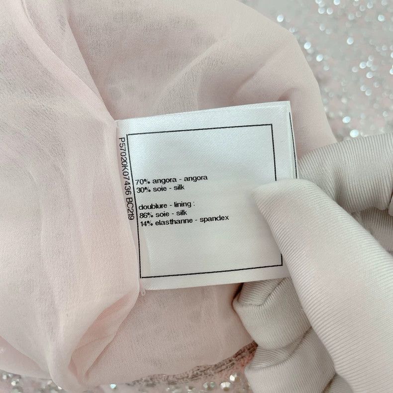 Chanel Pink Rhinestone Chanel Dress- DMC Size US 36 / EU 52 - 8 Thumbnail