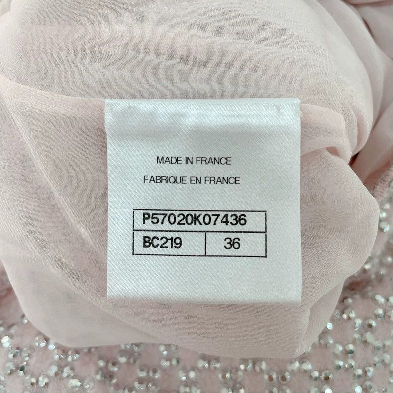 Chanel Pink Rhinestone Chanel Dress- DMC Size US 36 / EU 52 - 7 Thumbnail